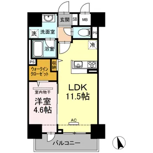 リモッカ大手町【2階】の間取り