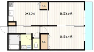 南観音レジデンス【1階】の間取り