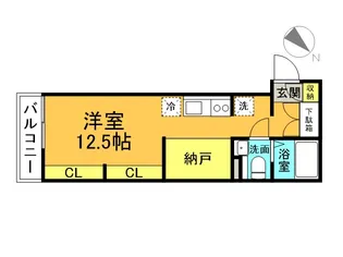 エタニティ八幡【3階】の間取り