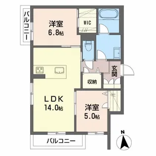 プランドール【3階】の間取り