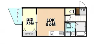 リノリノ+FK川内3丁目【1階】の間取り