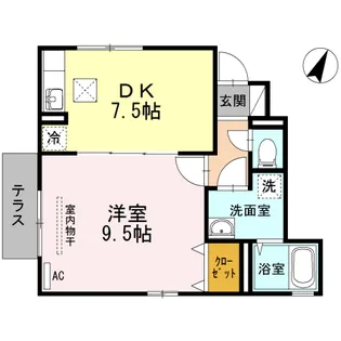 ローズコート堀越の間取り