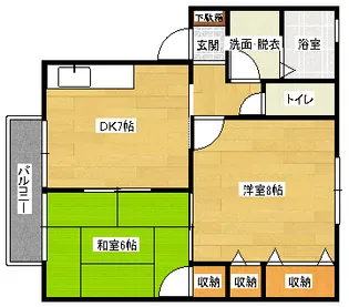 セジュール天の辻の間取り