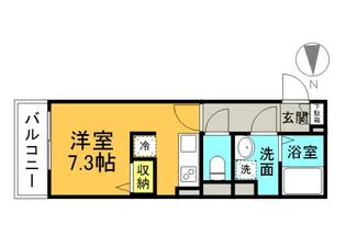 LE DOME 西霞【1階】の間取り