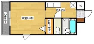 パティオ東荒神の間取り
