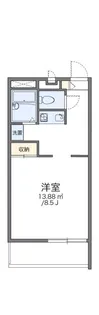 レオパレスGREENCOURTの間取り