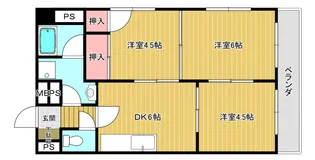 ソレアード山本の間取り