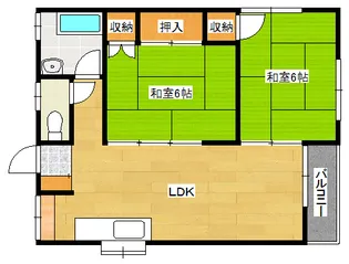 木本レジデンスA【402号室】の間取り