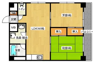 第3佐野ビル【6階】の間取り