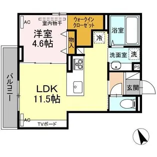 フェリーチェ舟入【2階】の間取り