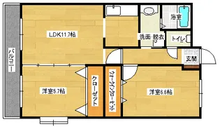 パストラル大町の間取り
