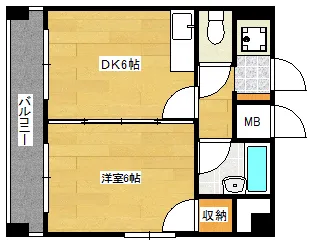 ラトゥール広島【8階】の間取り