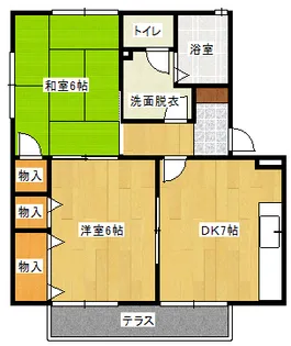 チャイブ【2階】の間取り