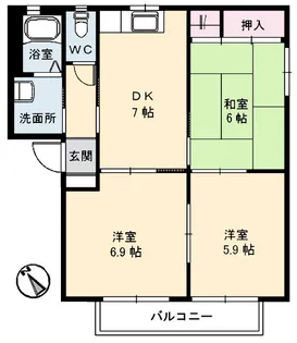 メゾンブリエ2の間取り