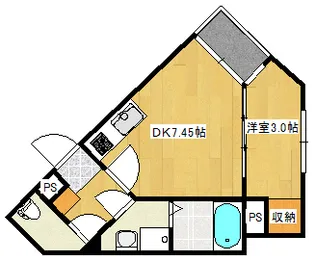 MOVE庚午北壱番館の間取り