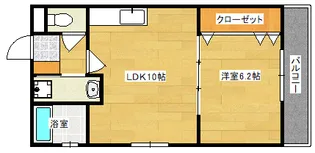 グリーンハイツ比治山【101号室】の間取り