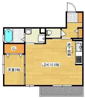 アリエッタ下温品の間取り