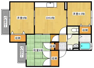 チャイブ【2階】の間取り