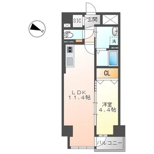 サニーフィールド【5階】の間取り