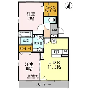 セジュールT&T上東雲の間取り