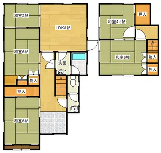 広島県広島市西区己斐西町【一戸建】の間取り