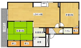 ドミール中尾【2階】の間取り