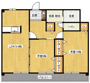 CRESTTENMA【1階】の間取り