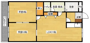 豊島ハイム【2階】の間取り