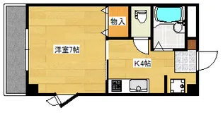 SUNCOAT観音【4階】の間取り