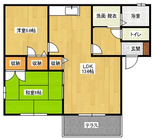サニーハイツの間取り