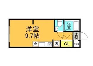 グランデール山本【2階】の間取り