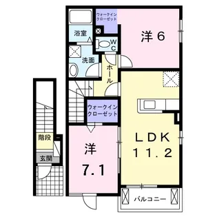 サニーガーデンBeLL【2階】の間取り