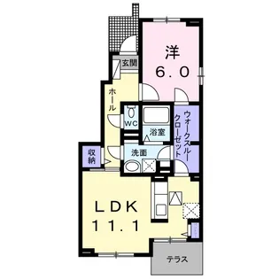 ベルメール【1階】の間取り