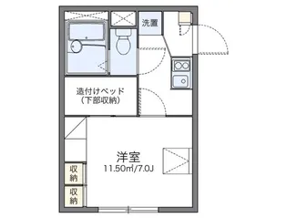 レオパレスラポール【106号室】の間取り