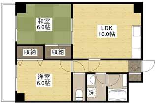プーテゥジュール1番街【9階】の間取り