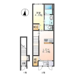 エクセル【2階】の間取り