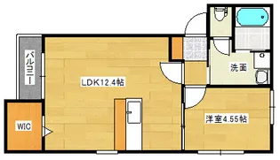 リノリノアパートメント観音新町【3階】の間取り