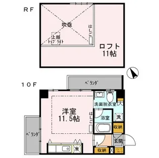 HOUSETAGAWA【10階】の間取り