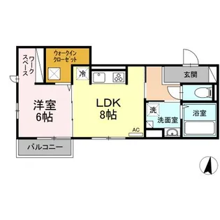 よつばアパートメント【1階】の間取り