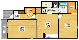 レジデンスブライトBの間取り