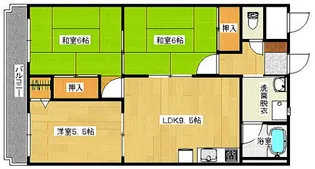ハイム波多野2【3階】の間取り