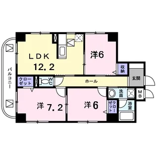 アプリコットガーデンの間取り