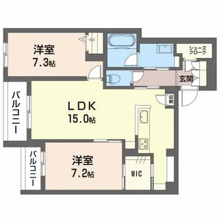 グリーンガーデン東雲【3階】の間取り