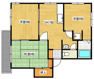 タウニー笹口の間取り