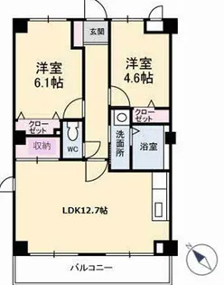 フィネスヒロタ【2階】の間取り