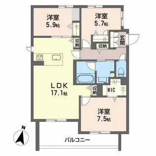 エストティアラの間取り