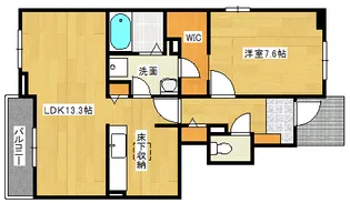 シャルムコート【1階】の間取り