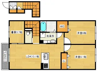 フルールC棟の間取り