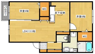クレスト長束西【2階】の間取り