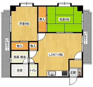 アヴァンセ中筋の間取り